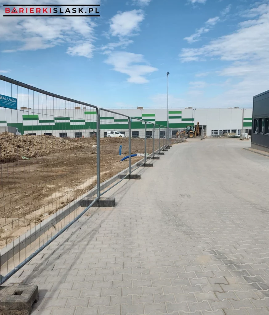 ogrodzenie ażurowe tymczasowe na budowie katowice